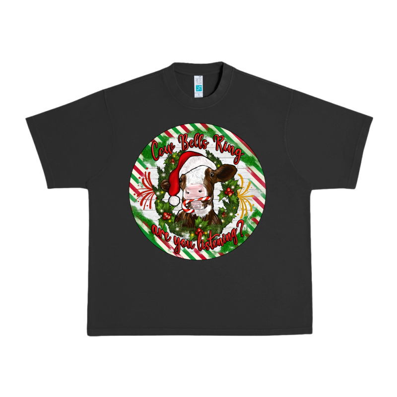 Christmas Cow Bells Ring Are You Listening Urban Heavy Tee by Artiststas | Teevron