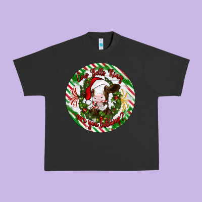 Christmas Cow Bells Ring Are You Listening Urban Heavy Tee Designed By Artiststas