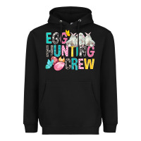 Black Egg Hunting Crew Easter Heavyweight Hoodie - BundleAndBundleShop