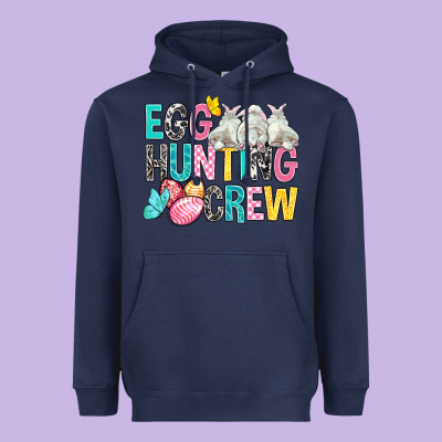 Egg Hunting Crew Easter Heavyweight Hoodie Designed By Bundleandbundleshop