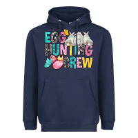 Navy Egg Hunting Crew Easter Heavyweight Hoodie - BundleAndBundleShop