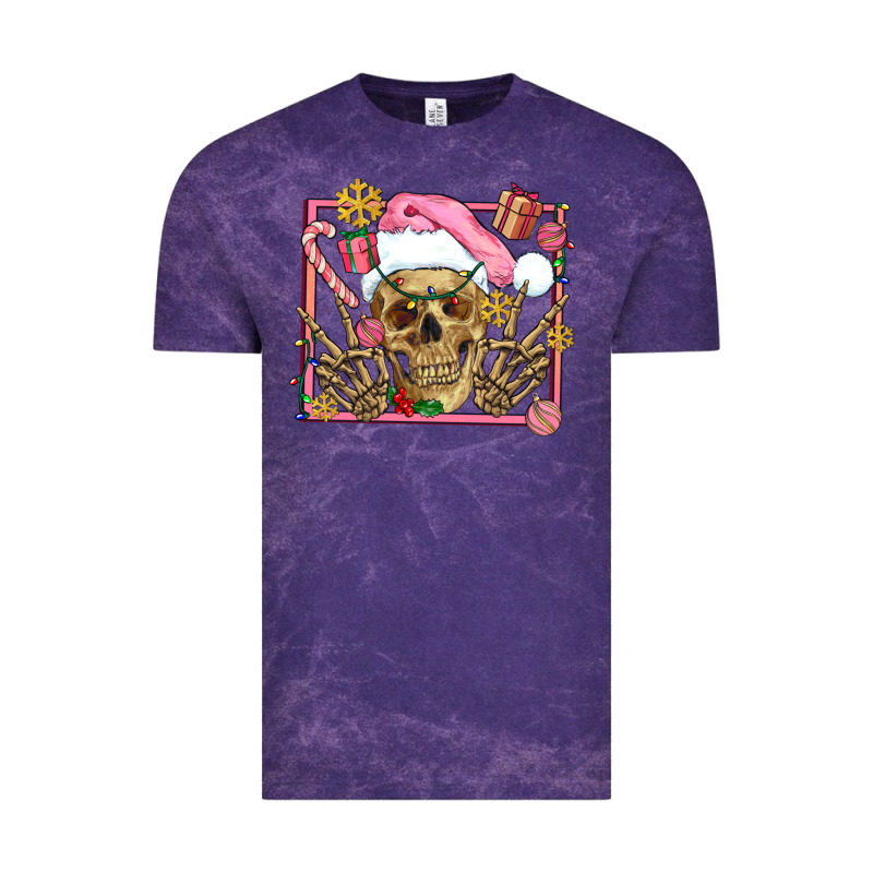 Pink Christmas Skeleton Vintage Tee by AdoDesignShop | Teevron