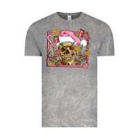 Cloud Rock pink christmas skeleton Vintage Tee - AdoDesignShop