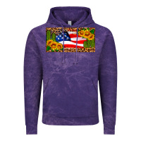 Cloud Purple usa flag and cactus license plate Vintage Hoodie - HRA Design Shop