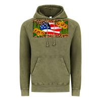 Vintage Olive usa flag and cactus license plate Vintage Hoodie - HRA Design Shop