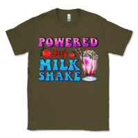 Army Green powered by milkshake Classic Tee - AdoDesignShop