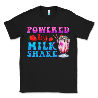 Black powered by milkshake Classic Tee - AdoDesignShop