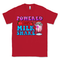 Red powered by milkshake Classic Tee - AdoDesignShop