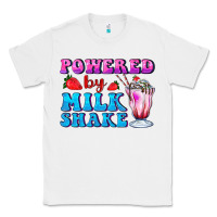 White powered by milkshake Classic Tee - AdoDesignShop