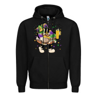 Black out here lookin like a snack king cake mardi gras Zipper Hoodie - MaliasSmallBusiness
