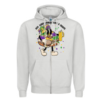 Dove Grey out here lookin like a snack king cake mardi gras Zipper Hoodie - MaliasSmallBusiness