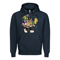 Navy out here lookin like a snack king cake mardi gras Zipper Hoodie - MaliasSmallBusiness