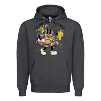 Smoke out here lookin like a snack king cake mardi gras Zipper Hoodie - MaliasSmallBusiness