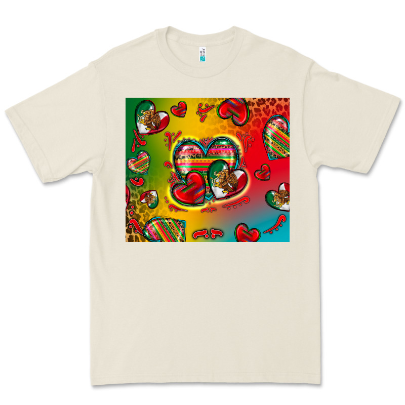 Mexico Hearts Premium Tee by Zillion Design Studio | Teevron