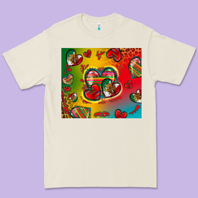 Mexico Hearts Premium Tee Designed By Zillion Design Studio