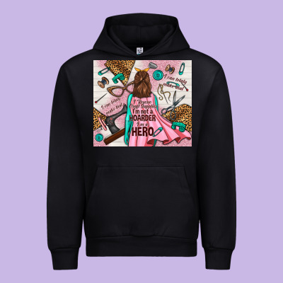 I Rescue Craft Supplies I'm Not A Hoarder I'm Hero Urban Hoodie Designed By Tumblerdesignbyshophia