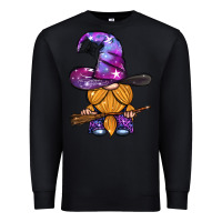 Black witch gnome with broom Premium Sweatshirt - BundleAndBundleShop