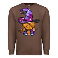 Chestnut witch gnome with broom Premium Sweatshirt - BundleAndBundleShop