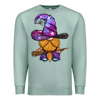 Seafoam witch gnome with broom Premium Sweatshirt - BundleAndBundleShop