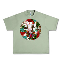 Oil Green Christmas cow gemstone Urban Heavy Tee - Artiststas