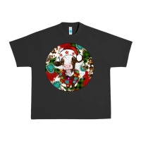 Pigment Black Christmas cow gemstone Urban Heavy Tee - Artiststas