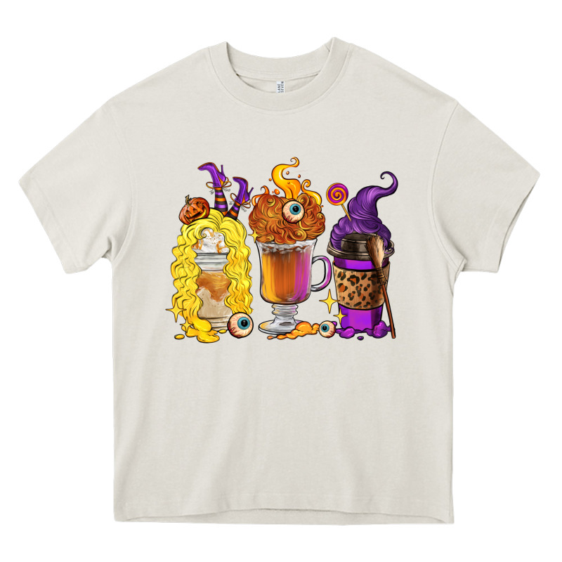 Halloween Hocus Pocus Coffee Cups Heavy Core Tee by RanaPortraitStore | Teevron
