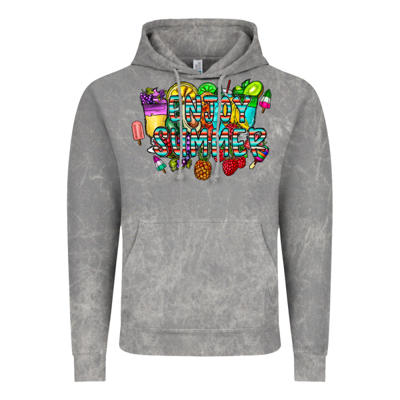 Enjoy Summer Vintage Hoodie by CowhideDigitalArt | Teevron