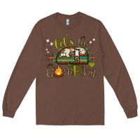 Chestnut let's go camping Long Sleeve Tee - BarkalooDesign
