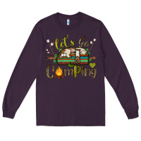 Plum let's go camping Long Sleeve Tee - BarkalooDesign