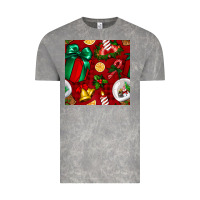 Cloud Rock christmas snow globe seamless pattern Vintage Tee - BundleAndBundleShop