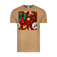 Vintage Camel christmas snow globe seamless pattern Vintage Tee - BundleAndBundleShop