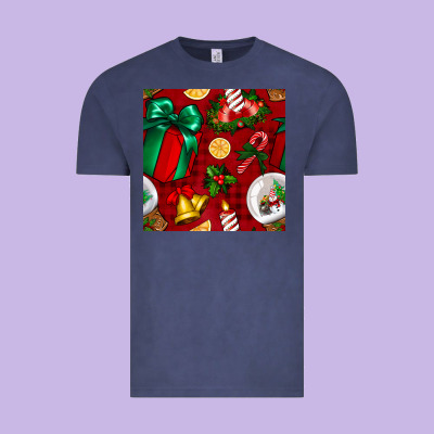 Christmas Snow Globe Seamless Pattern Vintage Tee Designed By Bundleandbundleshop