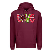 Burgundy love sunflower Premium Hoodie - Bettercallsaul