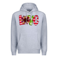 Heather Grey love sunflower Premium Hoodie - Bettercallsaul