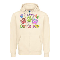 Sandshell happy easter day paws Zipper Hoodie - MaliasSmallBusiness