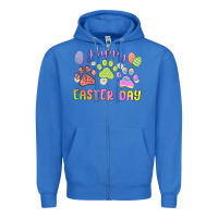 True Royal happy easter day paws Zipper Hoodie - MaliasSmallBusiness