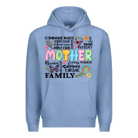 Colony Blue retro mother Premium Hoodie - JahusDesignShop