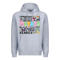 Heather Grey retro mother Premium Hoodie - JahusDesignShop