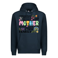 Navy retro mother Premium Hoodie - JahusDesignShop