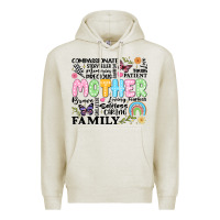 Oatmeal Heather retro mother Premium Hoodie - JahusDesignShop