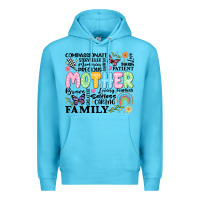 Ocean Blue retro mother Premium Hoodie - JahusDesignShop