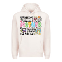 Pale Pink retro mother Premium Hoodie - JahusDesignShop
