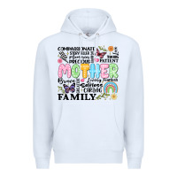 White retro mother Premium Hoodie - JahusDesignShop