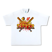 White softball sister Urban Heavy Tee - AdoDesignShop