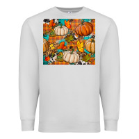 Dove Grey fall pumpkin tumbler Premium Sweatshirt - BundleAndBundleShop