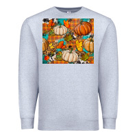 Heather Grey fall pumpkin tumbler Premium Sweatshirt - BundleAndBundleShop