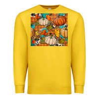 Lemon fall pumpkin tumbler Premium Sweatshirt - BundleAndBundleShop