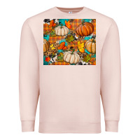 Pale Pink fall pumpkin tumbler Premium Sweatshirt - BundleAndBundleShop