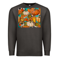 Smoke fall pumpkin tumbler Premium Sweatshirt - BundleAndBundleShop