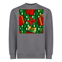 Storm christmas surprise gift box seamless pattern Heavyweight Sweatshirt - BundleAndBundleShop